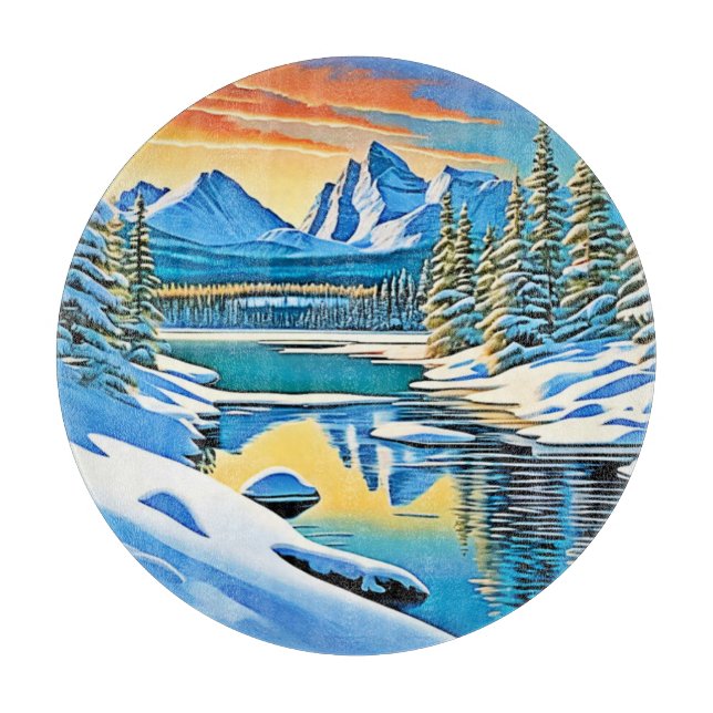 Reflektion av snö-berg (Framsidan)