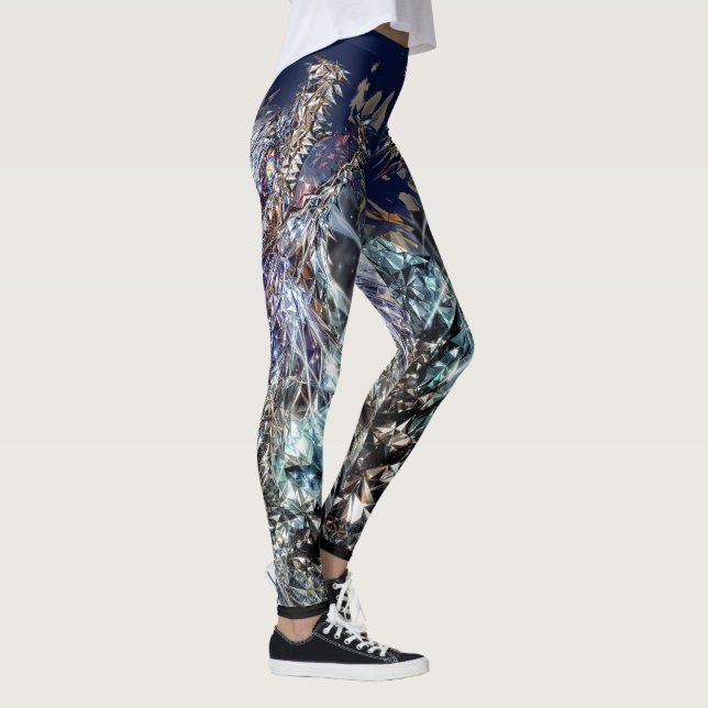 Reflektion av spegelvänd rityta leggings (Höger)
