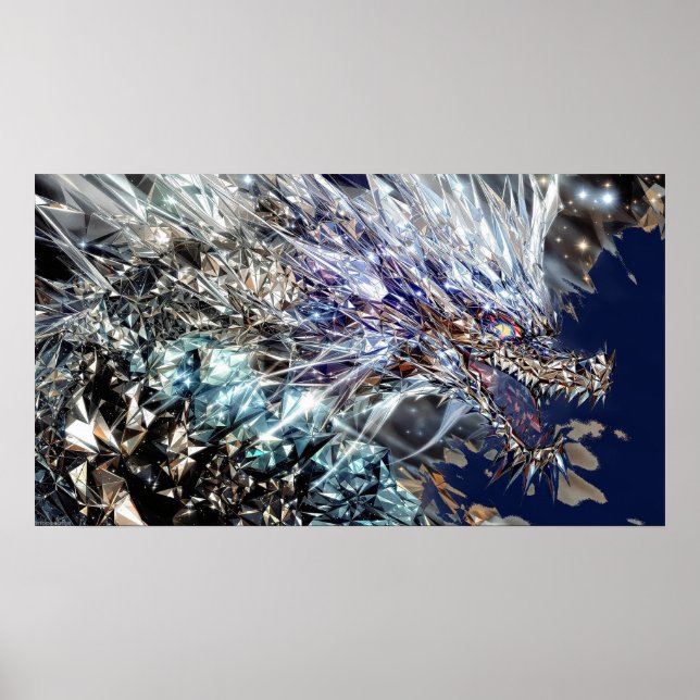 Reflektion av spegelvänd rityta Poster (Framsidan)