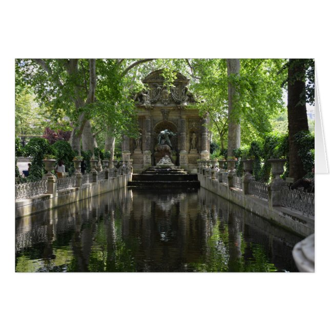 Reflektion bassäng: Paris, Frankrike OBS Kort (Framsidan Horizontal)