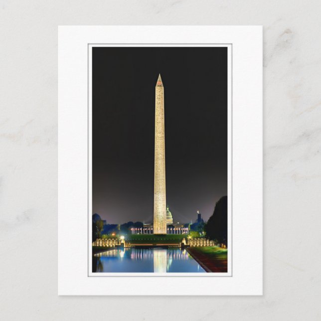 Reflektion Bassäng Vykort (Framsida)