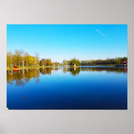 Reflektion från öster sida Sjö Poster