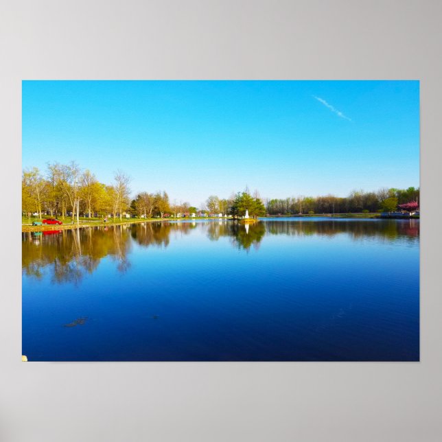 Reflektion från öster sida Sjö Poster (Framsidan)