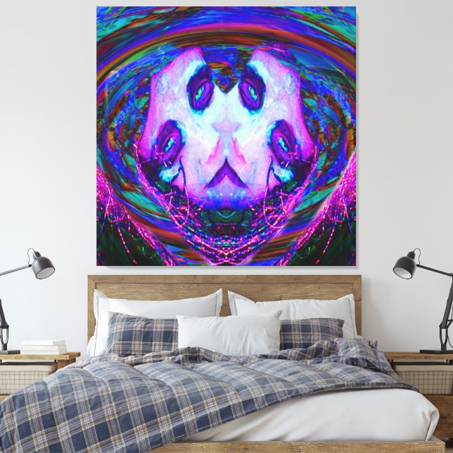 Reflektion från spegel canvastryck (Insitu (sovrum))