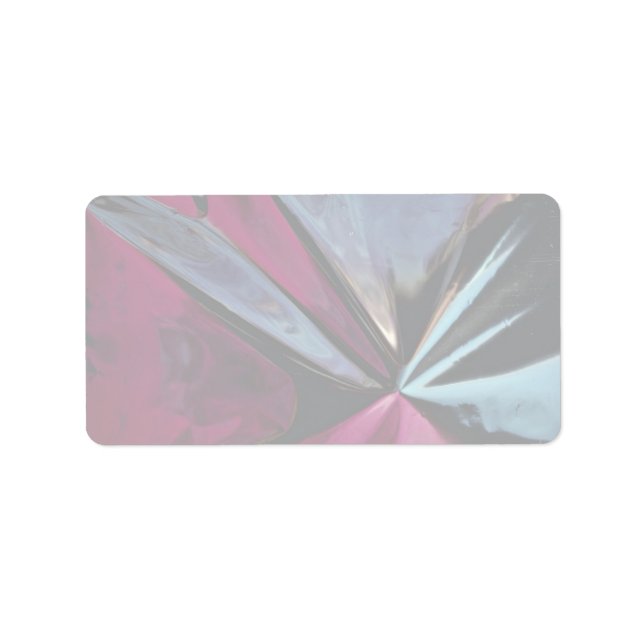 Reflektion i aluminiumfolie adressetikett (Framsidan)