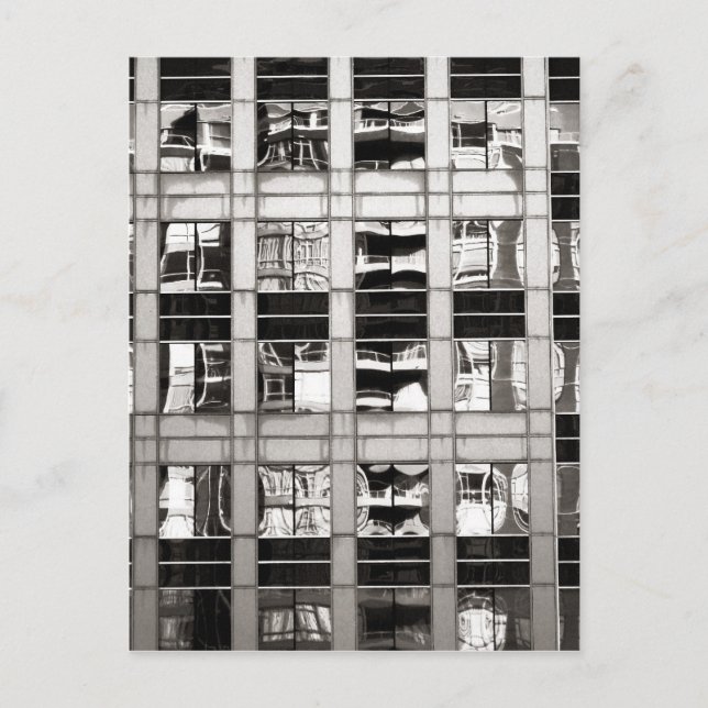 Reflektion i B & W Vykort (Framsida)