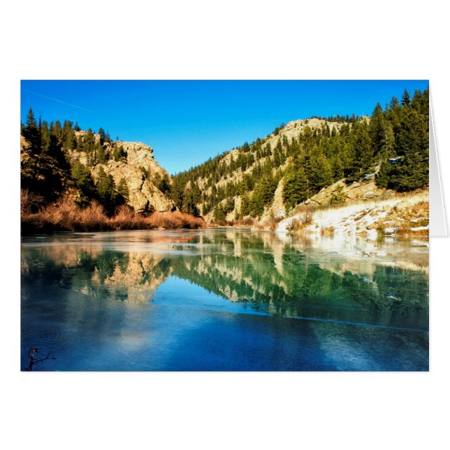 Reflektion i Elevenmile Canyon Hälsningskort (Framsidan Horizontal)