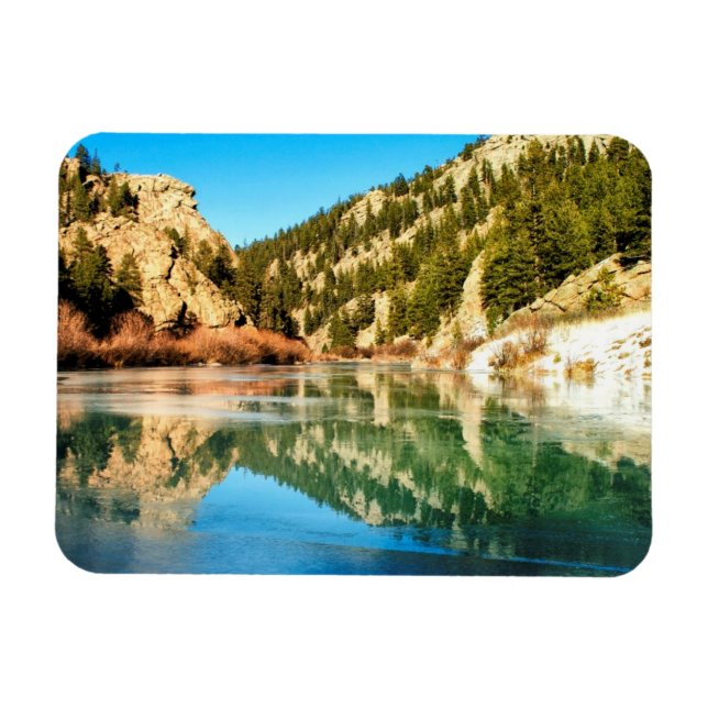 Reflektion i Elevenmile Canyon Magnet (Horisontell)