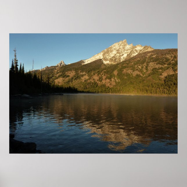 Reflektion i Jenny Sjö Grand Teton nationalpark Poster (Framsidan)
