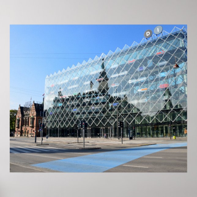 Reflektion i Köpenhamn City Hall Poster (Framsidan)