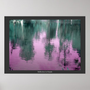 Reflektion i Lila Poster