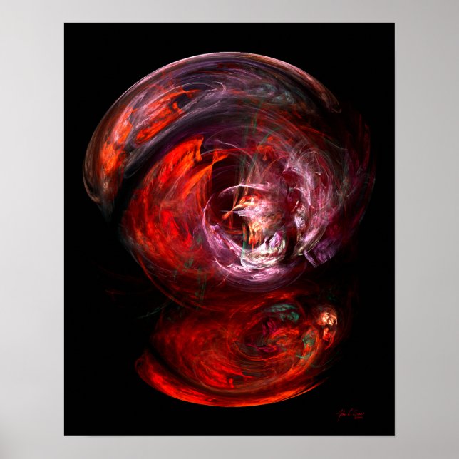 Reflektion i rött poster (Framsidan)