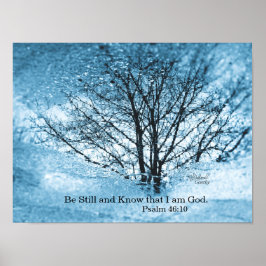 Reflektion i träd Poster