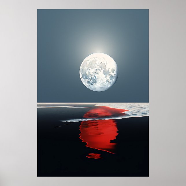 Reflektion Måne Poster (Framsidan)