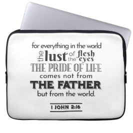 Reflektion mot andlig - 1 John 2:16 Laptop Fodral
