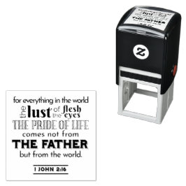 Reflektion mot andlig - 1 John 2:16 Självfärgande Stämpel