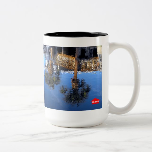 Reflektion över handflatan Träd Två-Tonad Mugg (Höger)