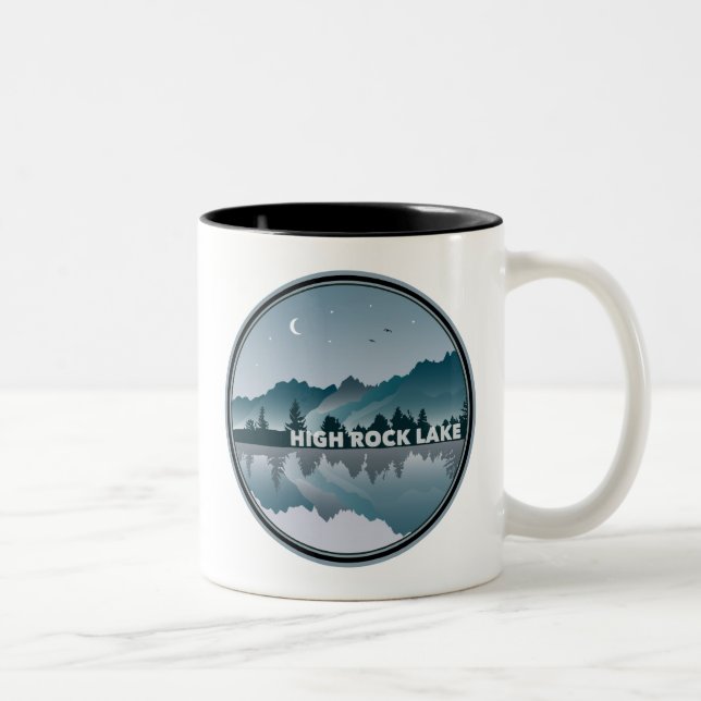 Reflektion över North Carolina i Sten Två-Tonad Mugg (Höger)
