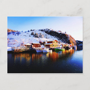 Reflektion över Quidi Vidi Sjö Vykort