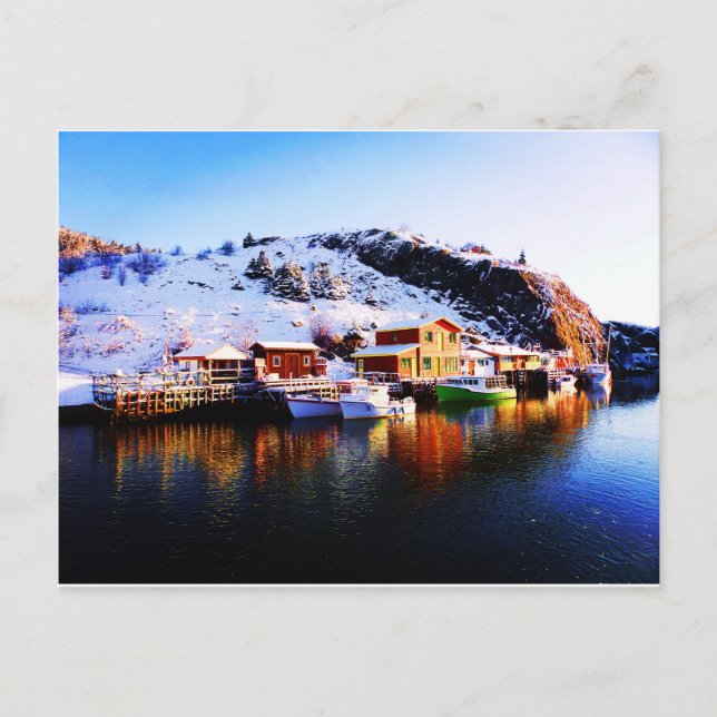 Reflektion över Quidi Vidi Sjö Vykort (Framsida)