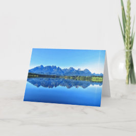 Reflektion över Sjö Helgkort