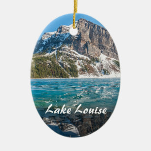Reflektion över Sjö Louise - Banff NP, Kanada Julgransprydnad Keramik