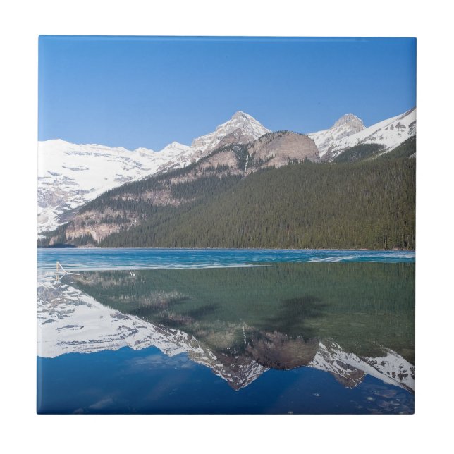 Reflektion över Sjö Louise - Banff NP, Kanada Kakelplatta (Framsidan)