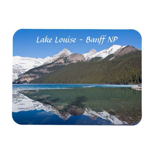 Reflektion över Sjö Louise - Banff NP, Kanada Magnet (Horisontell)
