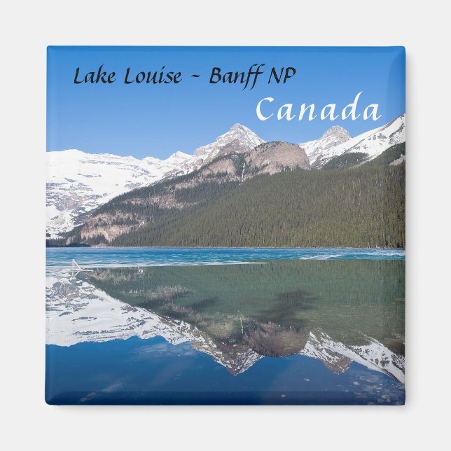 Reflektion över Sjö Louise - Banff NP, Kanada Magnet (Framsidan)