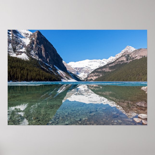 Reflektion över Sjö Louise - Banff NP, Kanada Poster (Framsidan)