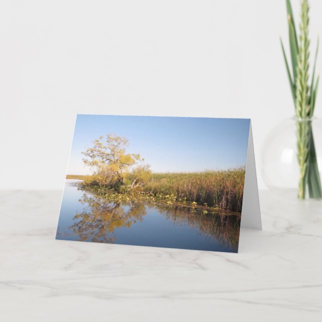 Reflektion över Vatten - Tomt kort (Framsida)