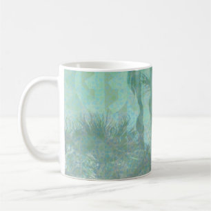 Reflektion över vintage Träd Vatten Kaffemugg