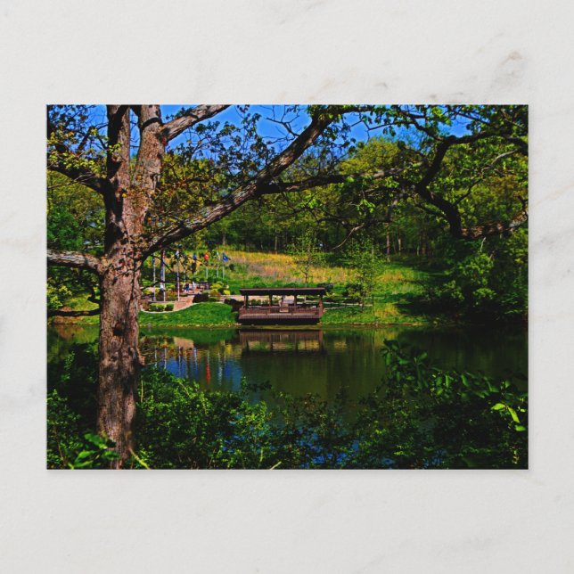 Reflektion över vykortet Sjö Vykort (Framsida)