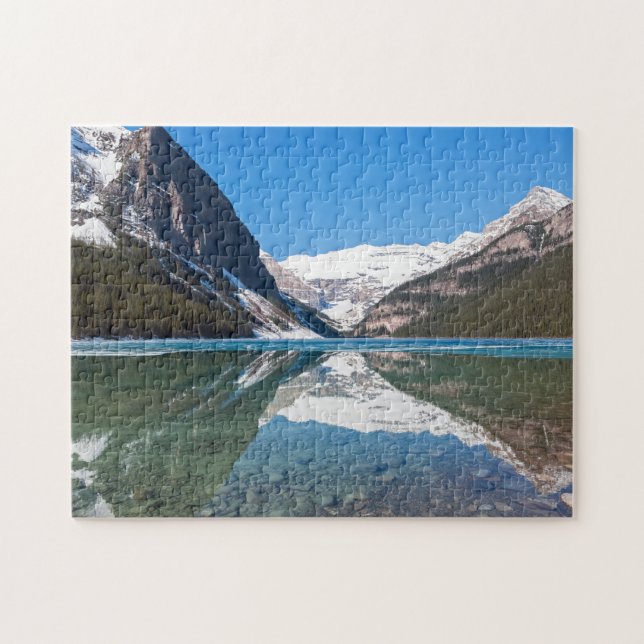Reflektion på Lake Louise - Banff NP, Kanada Pussel (Horisontell)
