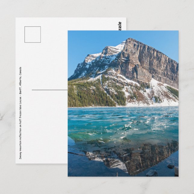 Reflektion på Lake Louise - Banff NP, Kanada Vykort (Fram/baksida)