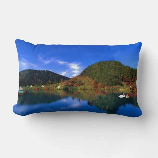 Reflektion Sjö Lumbarkudde (Framsida)