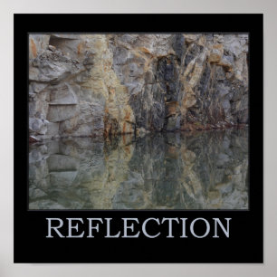 Reflektion Sten Wall Vatten 1 inspiration Poster