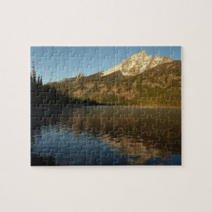 Reflektion vid Jenny Lake I Pussel
