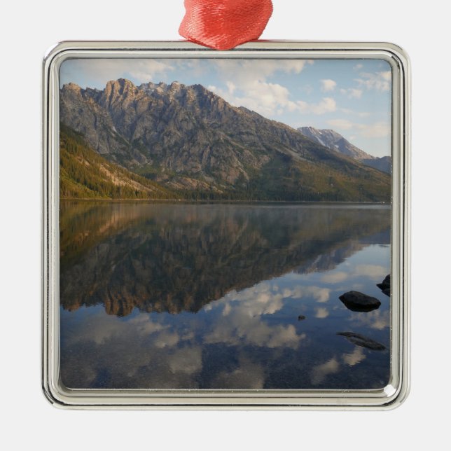 Reflektion vid Jenny Lake II Julgransprydnad Metall (Framsidan)