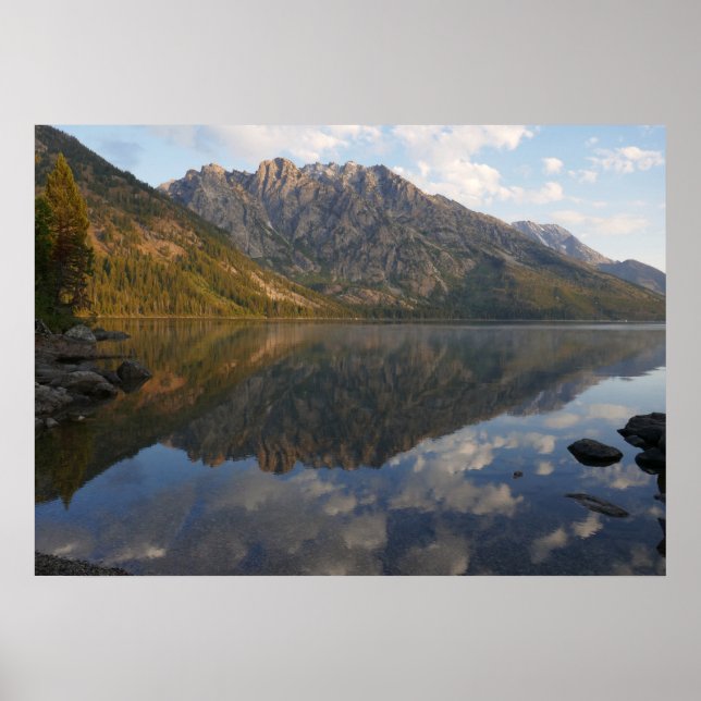 Reflektion vid Jenny Lake II Poster (Framsidan)