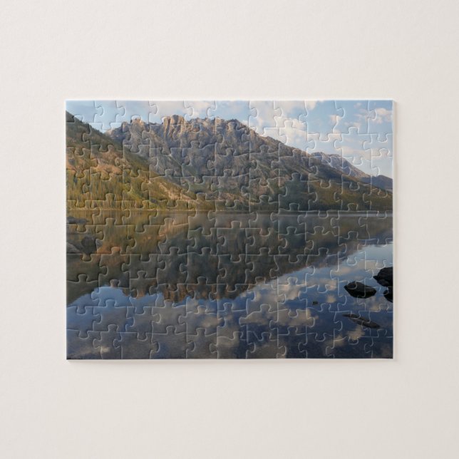 Reflektion vid Jenny Lake II Pussel (Horisontell)