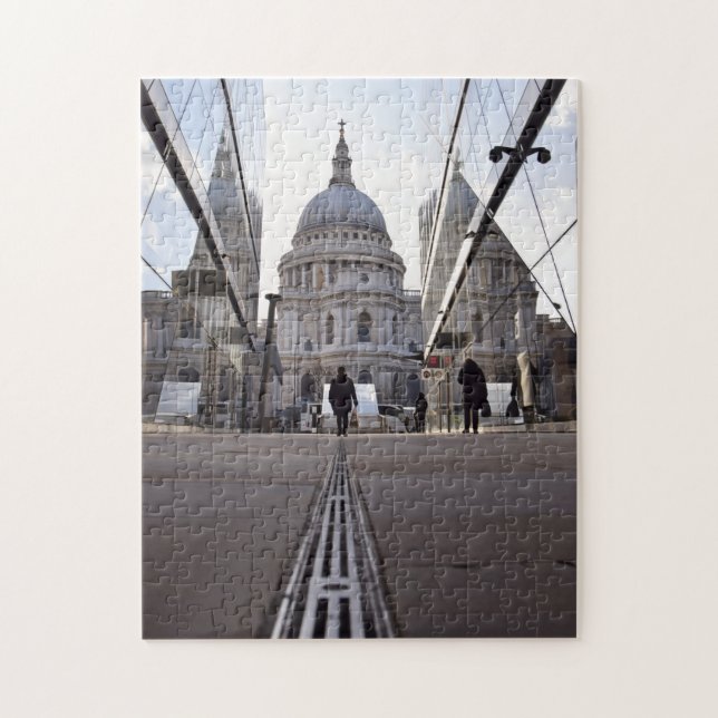 Reflektion vid St. Paul's London - Puzzle Pussel (Vertikal)