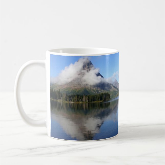 Reflektion vid Two Medicine Lake Kaffemugg (Vänster)