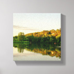 Reflektioner 2 Arbetsyta Canvastryck