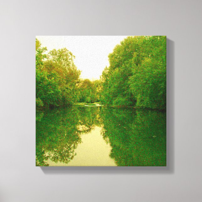 Reflektioner 4 Arbetsyta Canvastryck (Framsida)