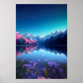 Reflektioner av en Pristine-värld Poster