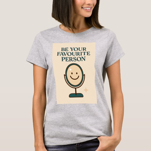 "Reflektioner av glädjen - Bära din inre glöd" T Shirt (Framsida)