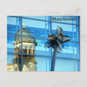 Reflektioner av Manchester Postcard Vykort