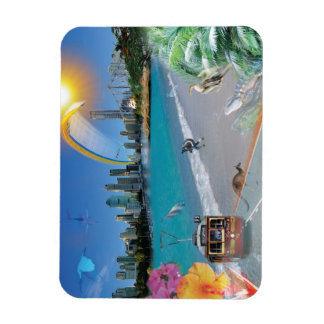 REFLEKTIONER AV OZ Brisbane City Beach Magnet