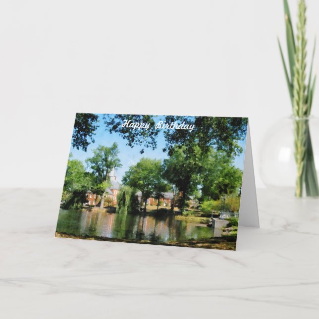 Reflektioner - födelsedagskort kort (Framsida)